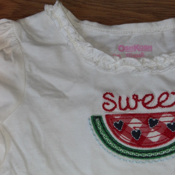 NWT OshKosh B'gosh lot watermelon shirt shorts 18 - Picture 3 of 6